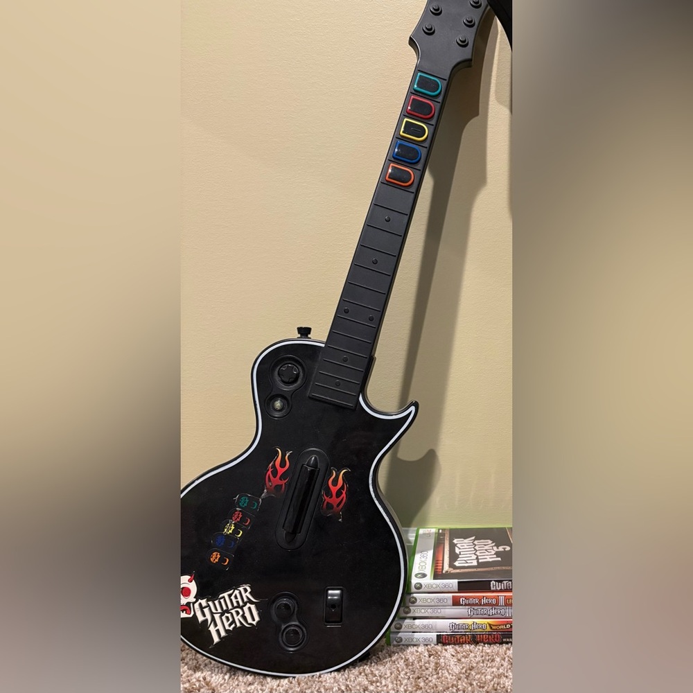 Black Guitar Hero guitar